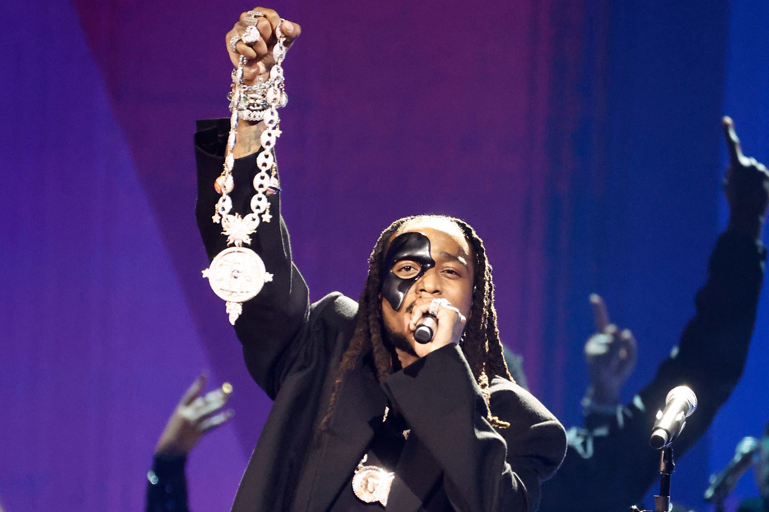 , Quavo performing a tribute to Takeoff at the Grammys 2023., Hustle Franklins